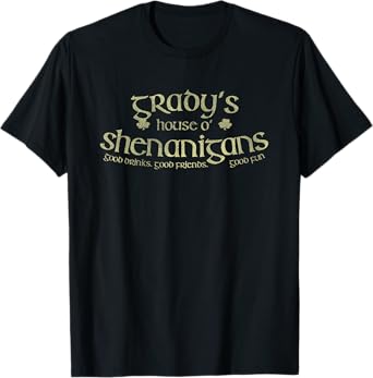Grady's House O' Shenanigans Funny Irish Name T-Shirt