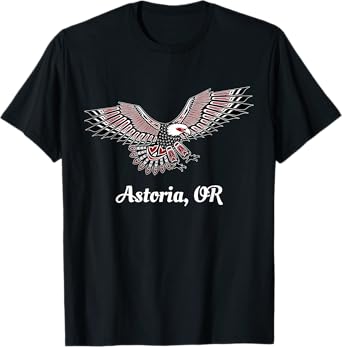 Astoria, OR Eagle PNW Native American Totem T-Shirt