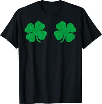 Saint Patricks Day Shamrock Boobs St.Patrick's Day Boobies T-Shirt