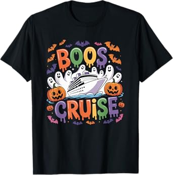 Halloween Party Wine Beer Drinking Boos Cruise T-Shirt