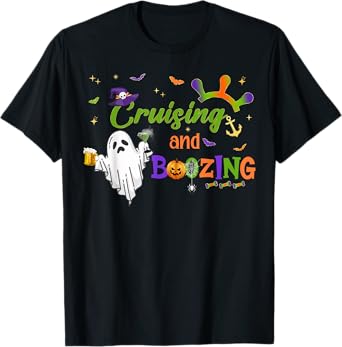 Halloween Party Cruise Crew Booze Drinking Beer Girls Trip T-Shirt