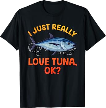 Cool Tuna Fishing Art For Men Women Deep Sea Tuna Fishing T-Shirt