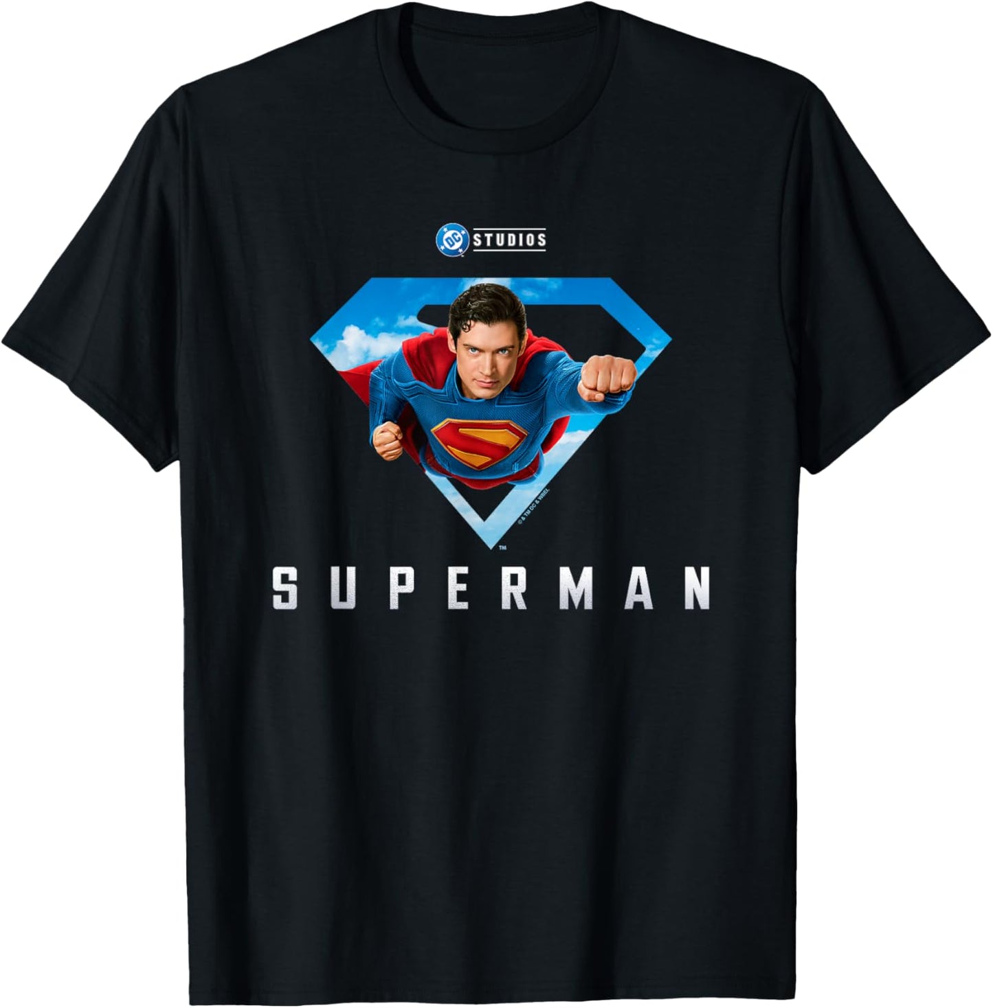 Superman (2025) Flying Shot Chest Emblem T-Shirt