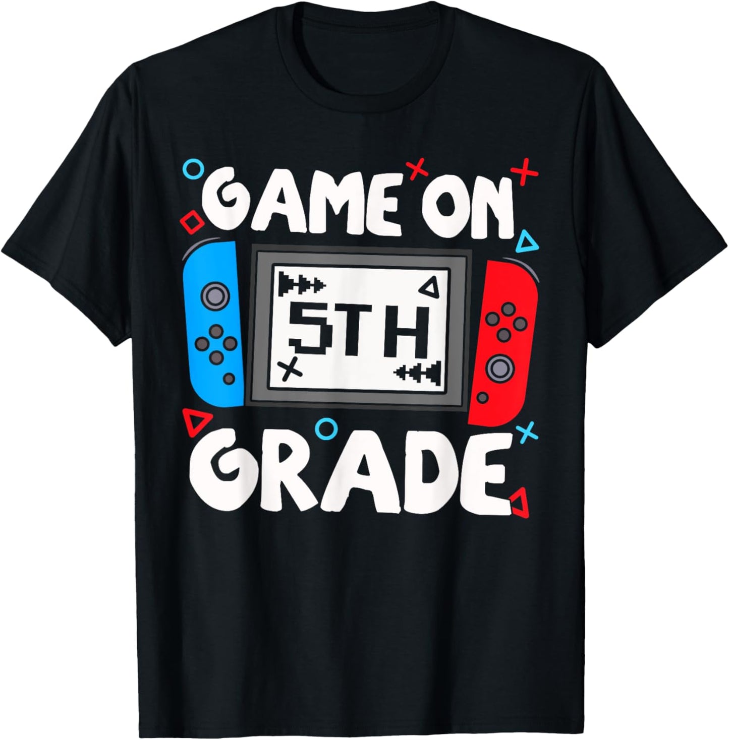 Funny Gamer Game On 5th Grade Back To School Kids Boys T-shirt by TeeBrew