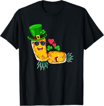 Irish Swinger Upside Down Pineapple Making Love Shamrock Hat T-Shirt