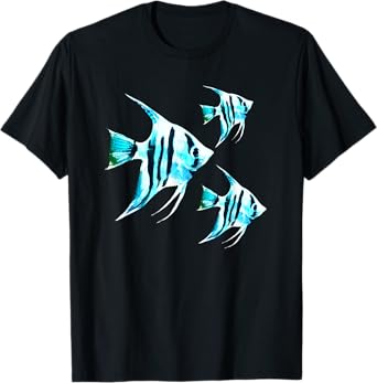 Zebra Angelfish Aquarium Fish Lovers Angelfish Breeders T-Shirt