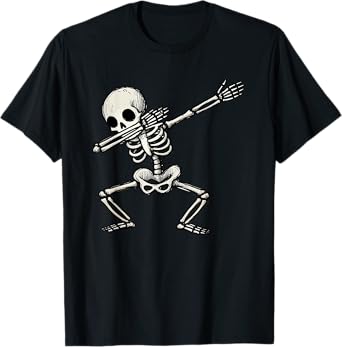Skeleton Dabbing, Halloween, Men, Boys | Dab Dance, Rib Cage T-Shirt
