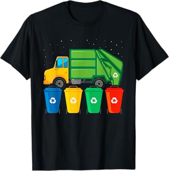 Recycling Garbage Day Toddler Garbage Truck T-Shirt