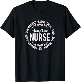 Tie Dye Nurse Hematology/Oncology RN Hem/Onc Nurse T-Shirt