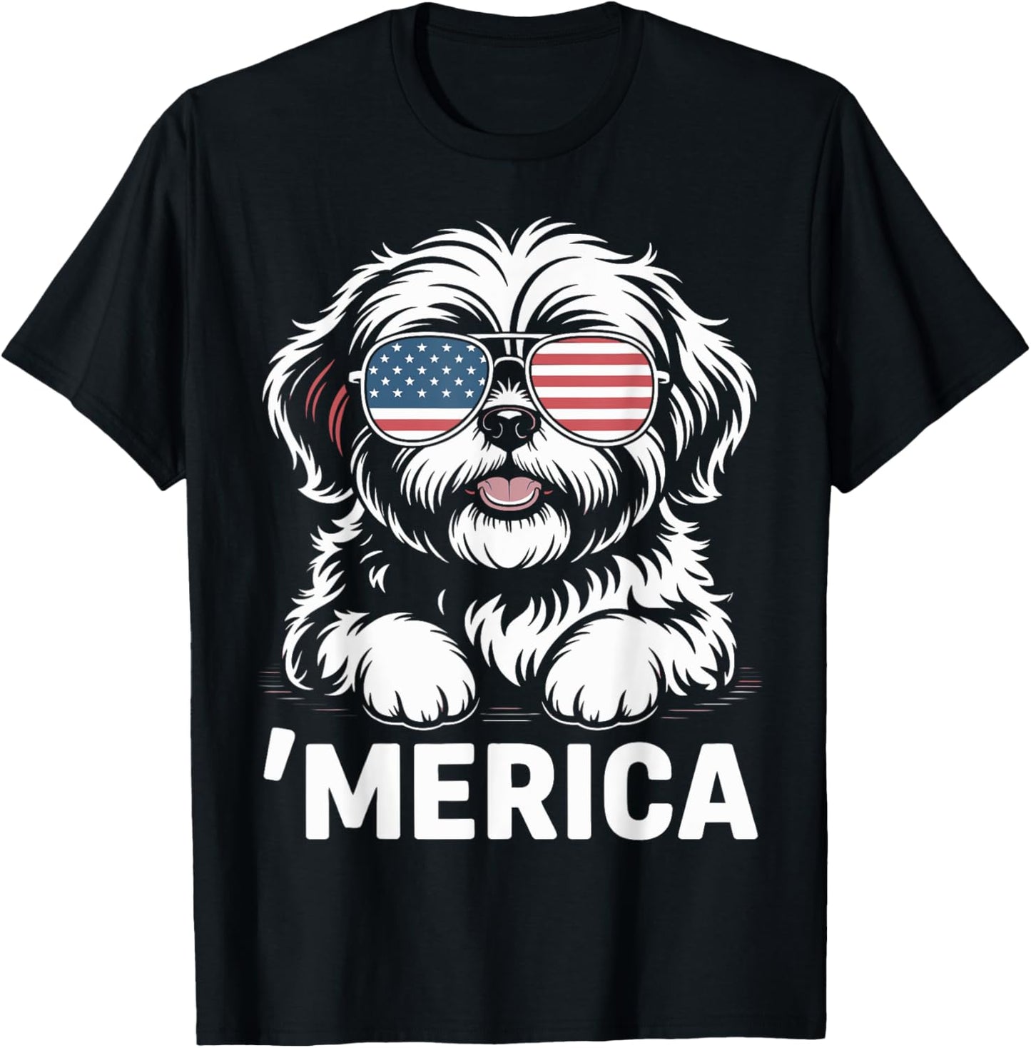 Shih Tzu 4th Of July ‘merica Patriotic T-shirt