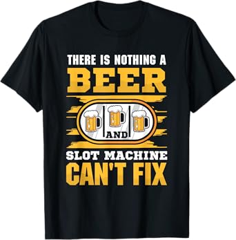 Mens Casino Costume - A beer and Slot Machine T-Shirt