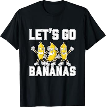 Let's Go Bananas Vintage Retro Costume Funny Bananas T-Shirt