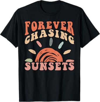 Forever Chasing Sunsets Summer Vacation Hawaii Beach Family T-Shirt
