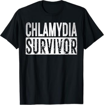 Chlamydia Survivor Retro Funny Adult Humor Inappropriate T-Shirt