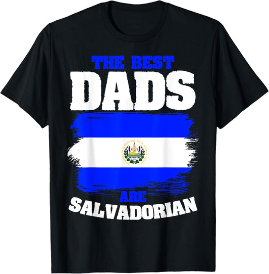 El Salvador Dad Flag Salvadoran Roots Heritage Father's Day T-Shirt