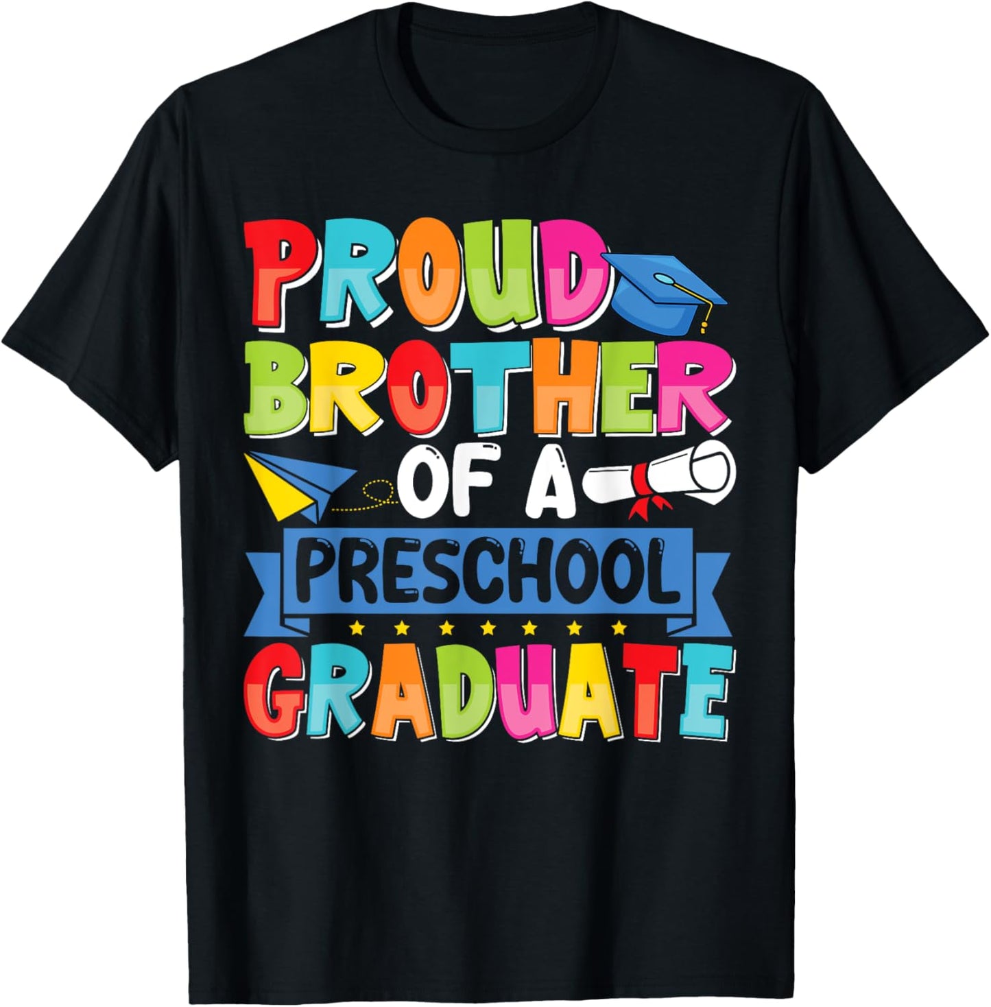 Proud Brother Class of 2025 Preschool Graduate Graduation T-Shirt