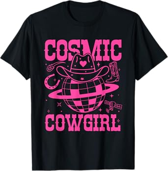 Cosmic Space Cowgirls Shirt Bachelorette Party Rodeo Girls T-Shirt