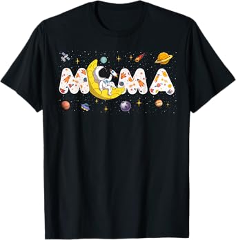 Mama Space Astronaut 1st Birthday Funny Astronaut Birthday T-Shirt