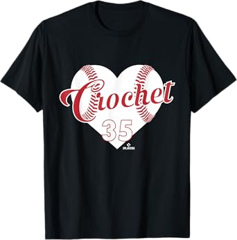 Baseball Heart Garrett Crochet Boston Baseball MLBPA T-Shirt