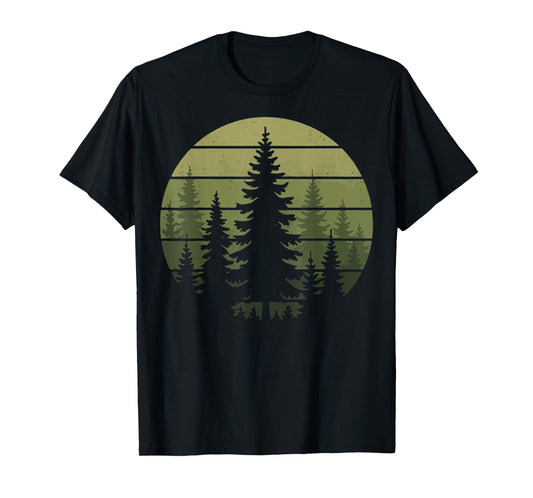Forest Retro Nature Wildlife Outdoor T-Shirt