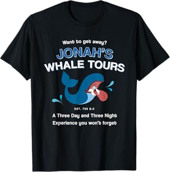Funny Christian Gifts religious Bible verses Jonah's Whale T-Shirt