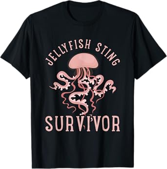 Jellyfish Sting Survivor Funny Aquarist Gift Jellyfish T-Shirt
