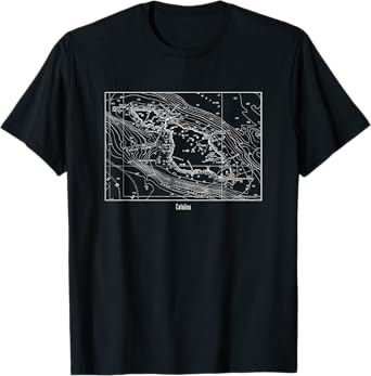 Catalina Island Nautical Marine Chart T-Shirt