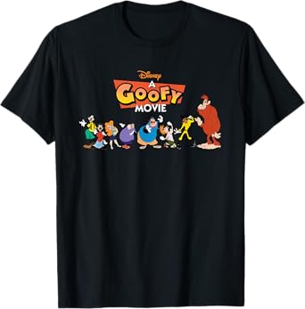Disney A Goofy Movie 30th Anniversary Characters and Logo T-Shirt