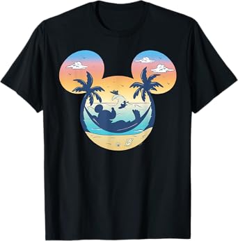 Disney Mickey Mouse Icon Summer Beach Vacation Trip Matching T-Shirt