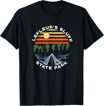 LeFleur's Bluff State Park Mississippi Camping Vacation T-Shirt