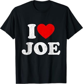 I Love Joe Apparel Red Heart Joe T-Shirt