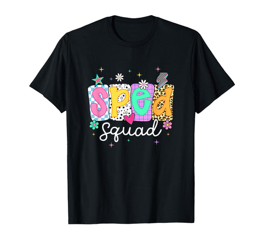 Sped Teacher Squad Floral Special Education Back to School T-Shirt