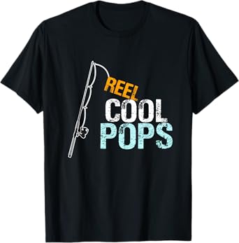 Pops Gift from Granddaughter Grandson Reel Cool Pops T-Shirt