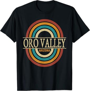 Vintage Retro Oro Valley Arizona AZ Women Men Souvenirs T-Shirt