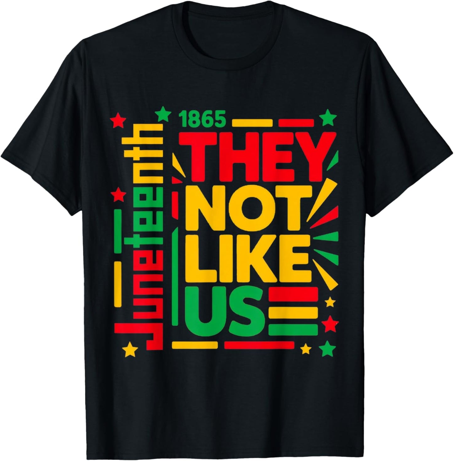 They Don't Like Us Shirt Juneteenth 1865 Pride T-Shirt