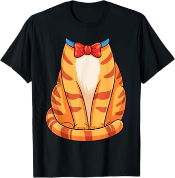 Orange Cat Shirt Adult Kids Men Women Tabby Cat Costume T-Shirt