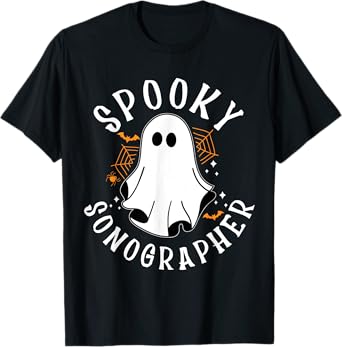 Spooky Sonographer, Halloween Sonography, Ultrasound Tech T-Shirt