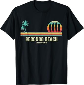 California Surf Redondo Beach Vintage Surfer T-Shirt