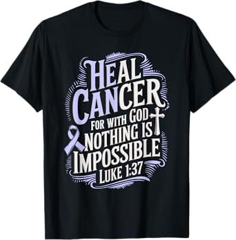 Heal Cancer Survivor Esophageal Cancer Awareness T-Shirt