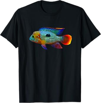 Green Terror Cichlids South American Cichlid Aquarium Fish T-Shirt