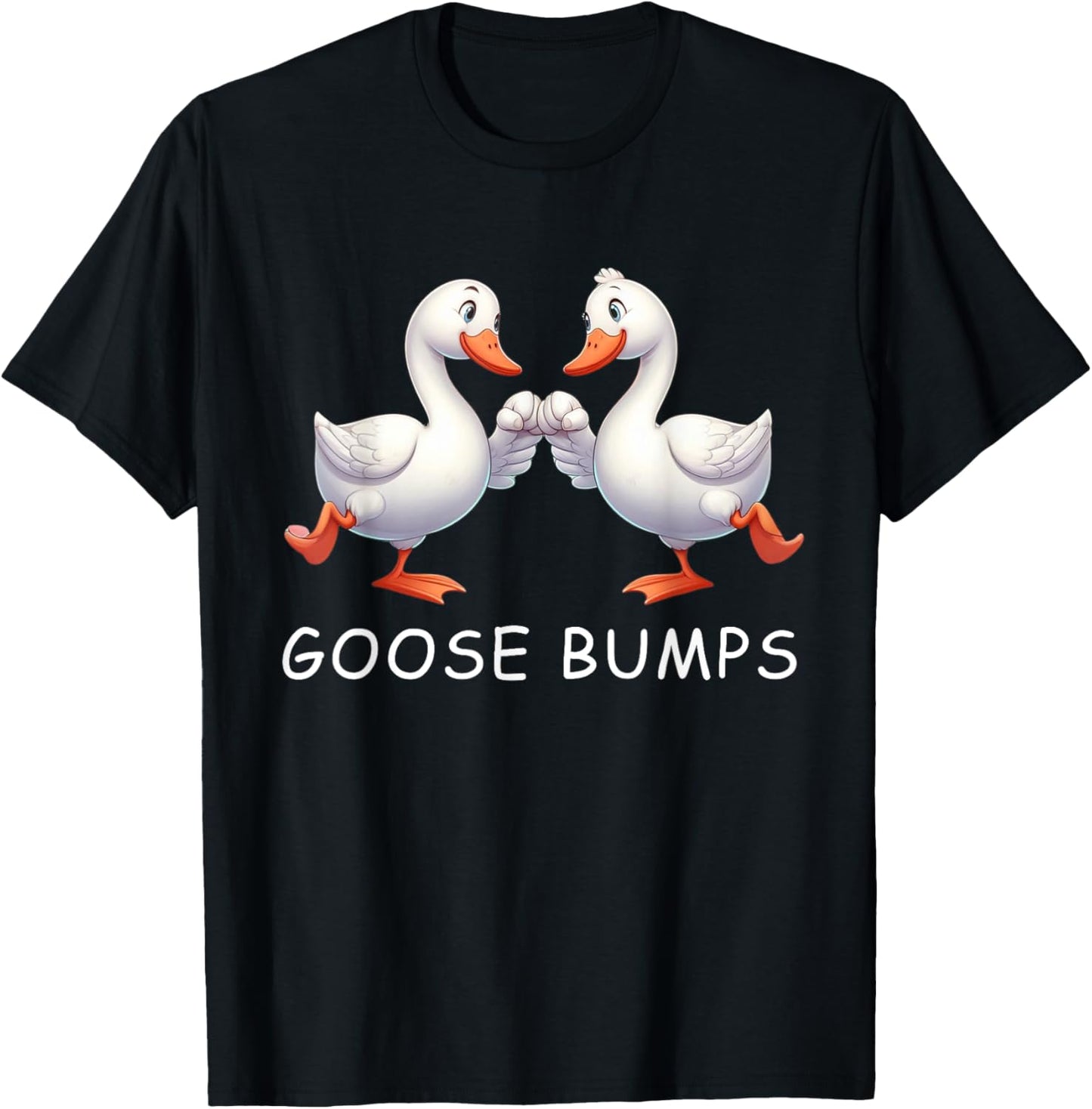 Funny Goose Bumps Animal Pun Cute Goose Fist Bumps Knuckles T-Shirt