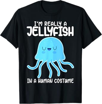 I'm Really a Jellyfish in a Human Costume Kids Halloween T-Shirt