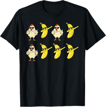 Chicken Banana Dance Dab Funny Dance Meme Kids Men Women T-Shirt