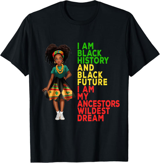 Black History Month Juneteenth Independence Day Kid Girl T-Shirt