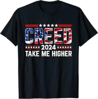 Creed '24 Take Me Higher Creed 2024 Take Me Higher Us Flag T-Shirt