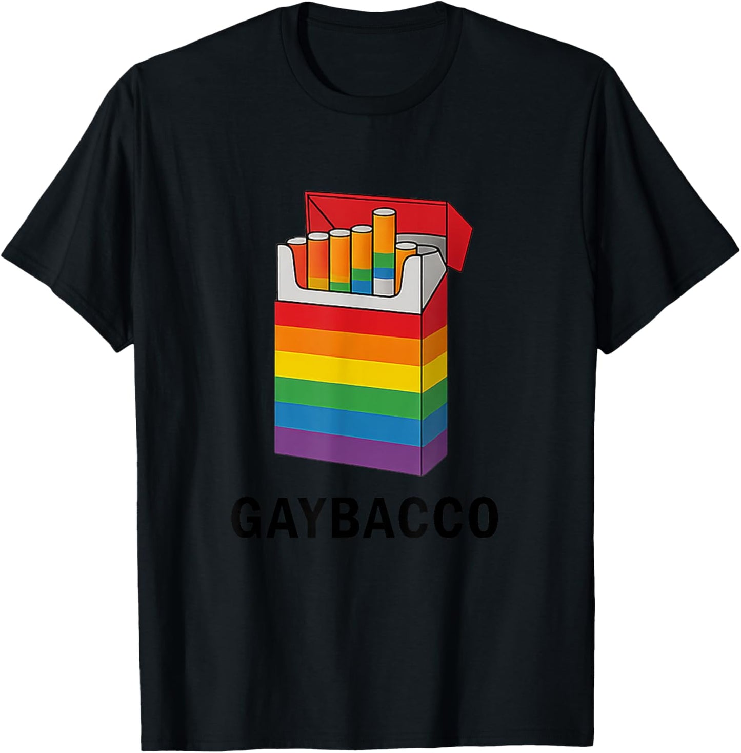 Funny Rainbow Cigarette Box LGBT Pride Month T-Shirt