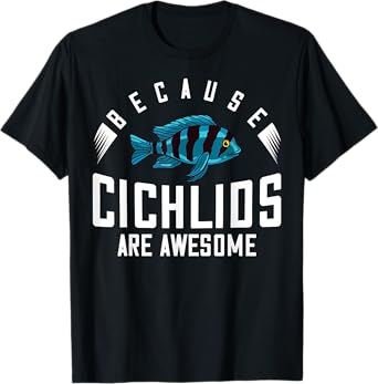 Cichlid Fish Tank Gift Electric Yellow Aquarium T-Shirt