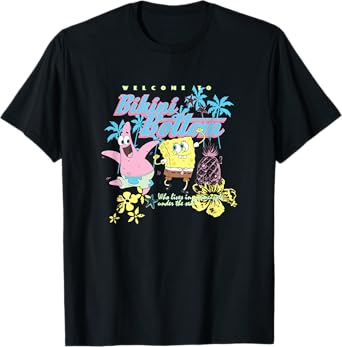 SpongeBob SquarePants Welcome To Bikini Bottom Vintage T-Shirt