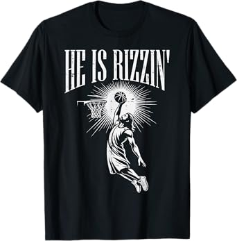 Easter He Is Rizzin Christian Religious Boys Kids Men Teen T-Shirt