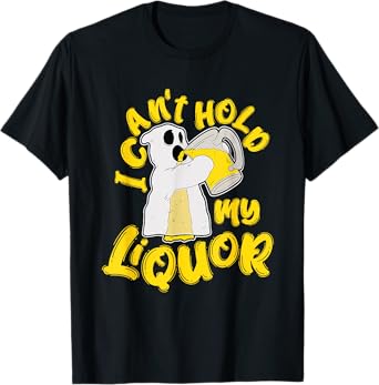 Halloween Beer Can’t Hold My Liquor Ghost Drank T-Shirt